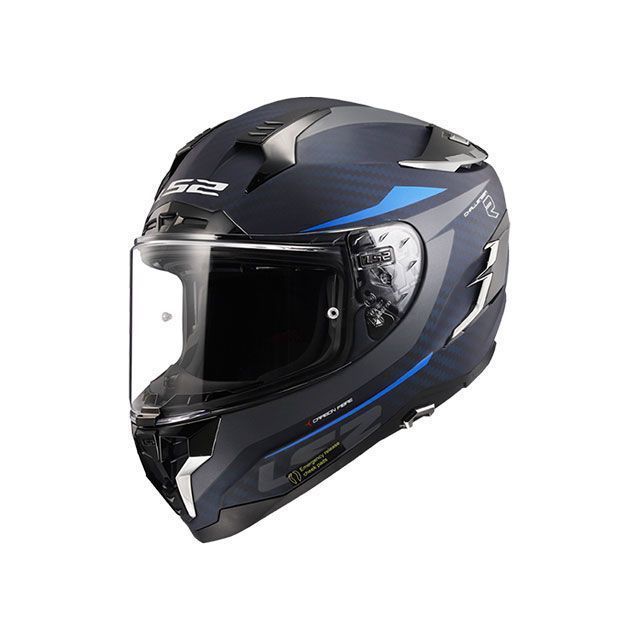 エルエスツーヘルメット CHALLENGER C GT/チャレンジャーシージーティー（マットカーボンブルー） サイズ XL 103277425XL