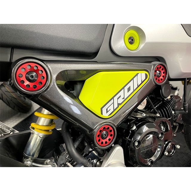 Gクラフト GROM用 ビレットキャップ（レッド） GROM 32404
