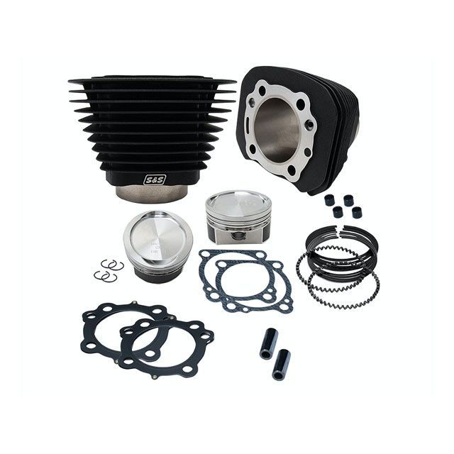 エス&エス コンバージョンキット 883-1200cc Wブラックパウダーコート ・023133|モトメガネ 店
