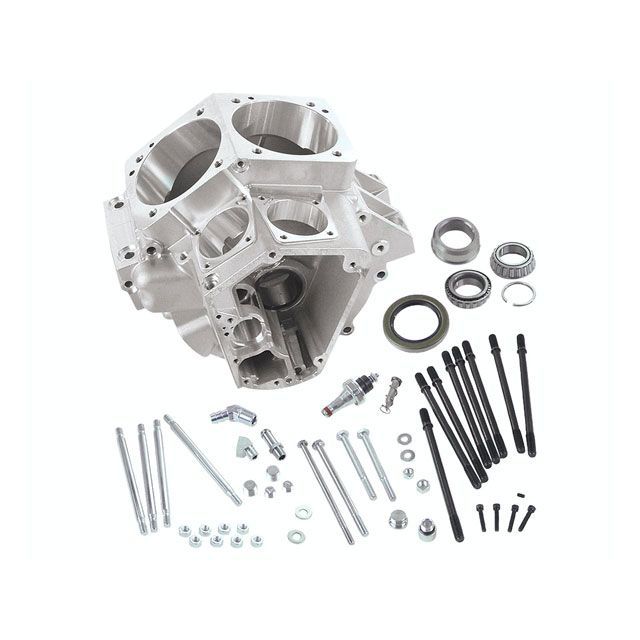 エス＆エス クランクケースAssy ナチュラル 4” ボア 84-99yBT ・024128