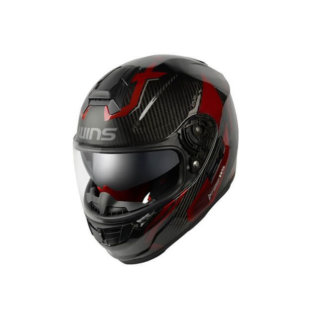 ウインズヘルメット A-FORCE RS FLASH type C（カーボン×アイアンレッド） サイズ M JAN_4560385760815