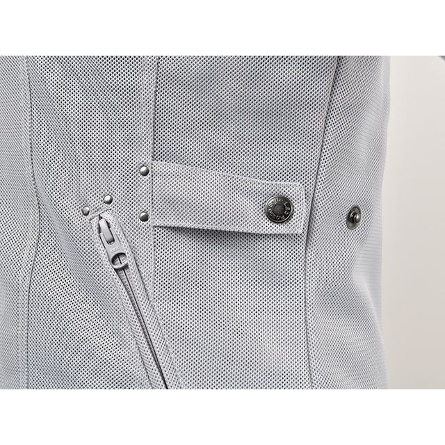 RossoStyleLab ジャケット 2022春夏モデル ROJ-104 スタイルアップメッシュジャケット（LIGHT GRAY） サイズ  バイク用品