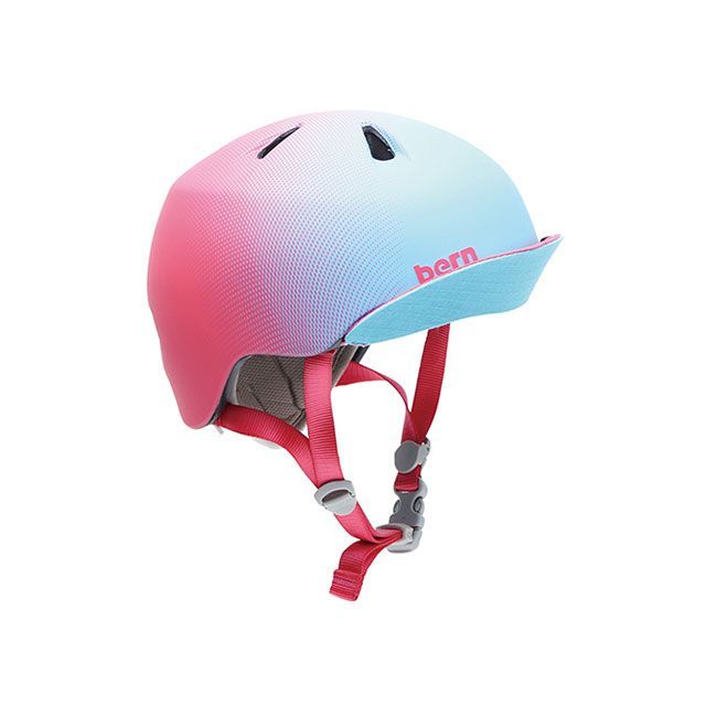 バーン（自転車） 自転車 幼児用ヘルメット bern（バーン）［NINA］ ニーナ 幼稚園年少対象（PEACH SUNRISE GRADIENT） サイズ XS/S BE-VJGSUNPV-11｜モトメガネ 店