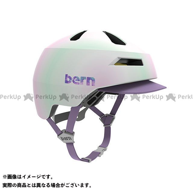 バーン（自転車） 自転車 幼児用ヘルメット bern（バーン）［NINO2.0］ ニーノ2.0 幼稚園年少対象（GALAXY PEARL） サイズ S BE-BB31Z21SGP-02
