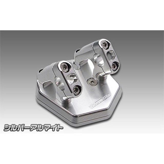 ウイルズウィン マジェスティS（2BK-SG52J）用 ハンドルポスト マジェスティS カラー シルバーアルマイト