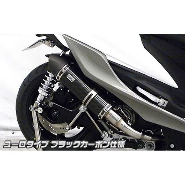 ウイルズウィン シグナスX（5型）用 ショットマフラー ユーロタイプ（ブラックカーボン仕様） シグナスX（5型）