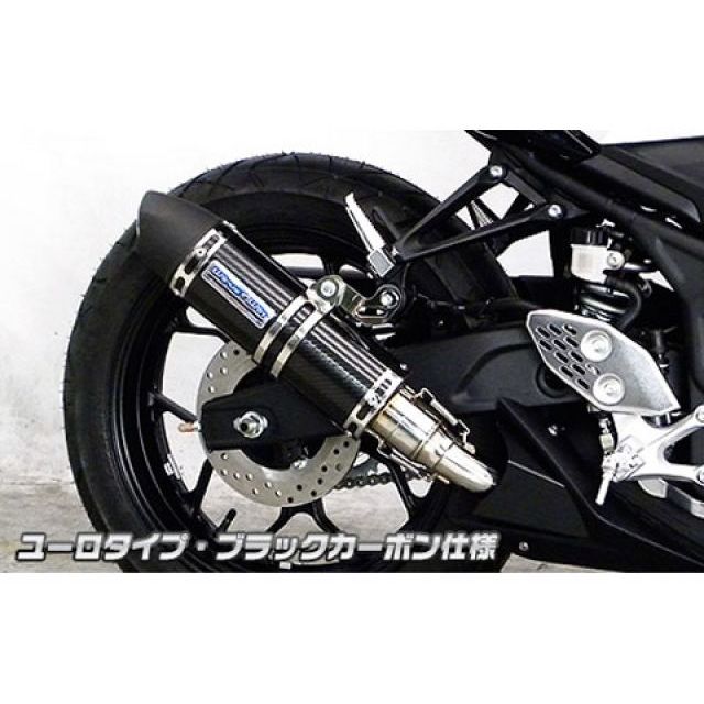 ウイルズウィン MT-25/MT-03用 スリップオンマフラー ユーロタイプ MT-03 MT-25 サイレンサー ブラックカーボン仕様 ヒートガード ブラック仕上げ