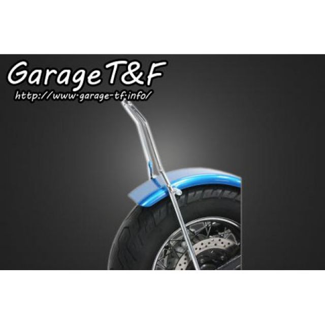 ガレージT&F フラットフェンダー＆シーシーバーセット ドラッグスター1100 ドラッグスター1100クラシック シーシーバー ロング（約500mm） カラー メッキ ・DS1100FD14