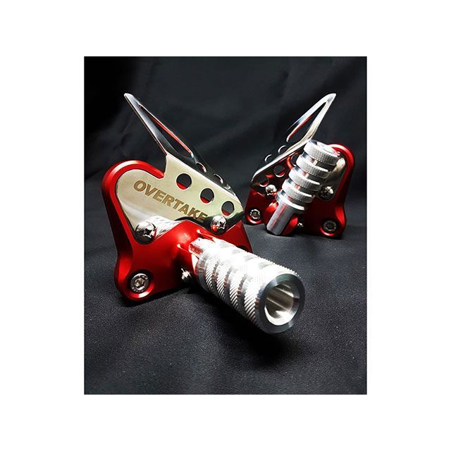 ドッグハウス OVER TAKE X-ADV バックステップセット（レッド） X-ADV TA-DOG-SB004RD
