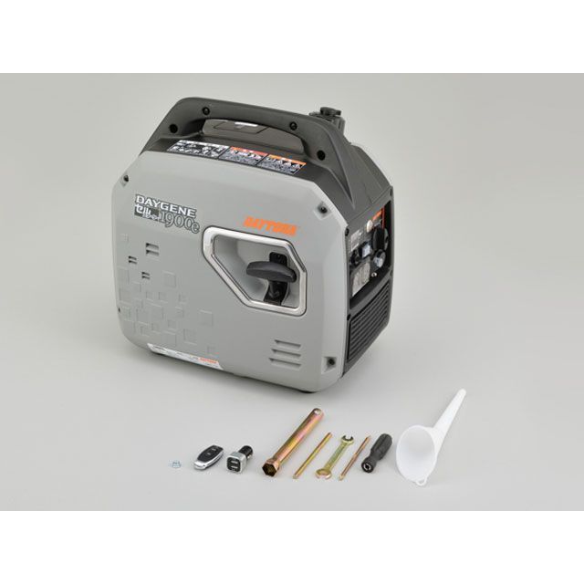 デイトナ 静音型インバーター発電機 デイジェネ1900e 29965|モトメガネ 店