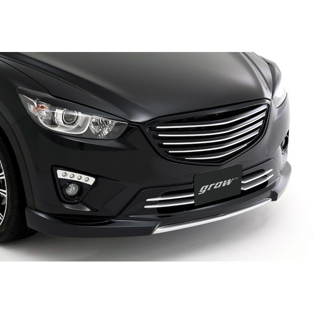 grow CX-5 フロントハーフスポイラー 塗分け塗装済み カラー スカイブルーマイカ 41B フィンライン シルバー