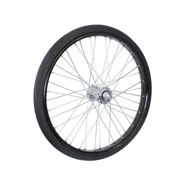 オオシマ（自転車） 26×2 1/2 ノーパンクタイヤ付リムセット 組付（ブラック）