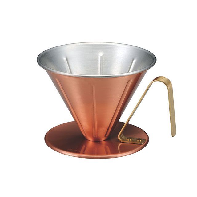 田辺金具 銅のコーヒードリッパー リブ 大