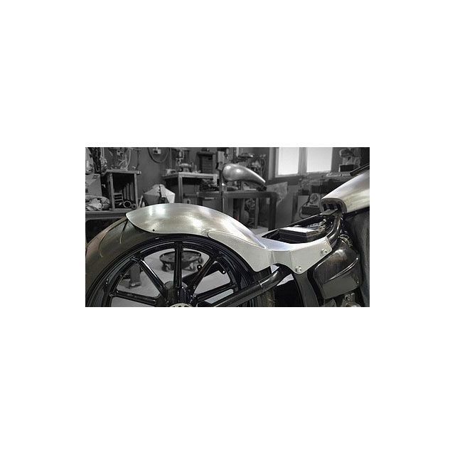部品屋K&W BT CHOPPERS製 極小テールライト穴開け加工済み鉄製リヤフェンダー ソフテイル/ ブレイクアウト/ ツインカム用 10-11-043｜モトメガネ 店