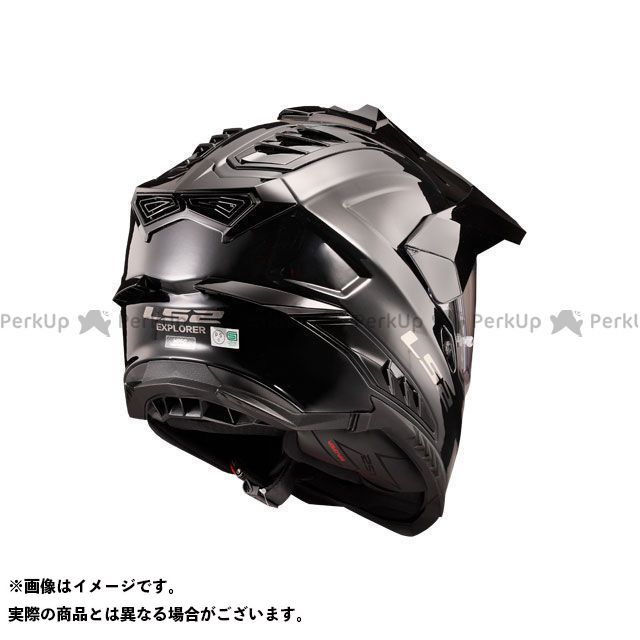 LS2 HELMETS オフロードヘルメット F エクスプローラーエフ アウトレット品 マットブラックオレンジ サイズ EXPLORER