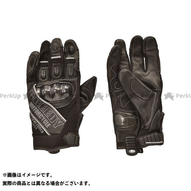 市場 雑誌付き GREEDY GLOVE ライディンググローブ SHORT RIDING ブラック GSG-041