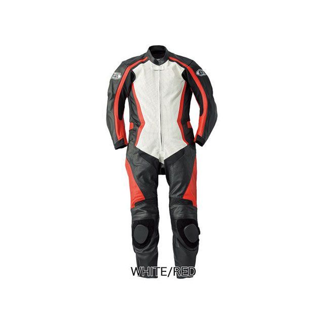 スピードオブサウンド SOS-18 RACING SUIT(ホワイト/レッド) サイズ 3L/スリム SOS18WRD3S|モトメガネ 店