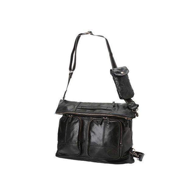 ウィリス＆ガイガー WGB-L01 LEATHER Shoulder Bag（ブラック） WGBL01BK