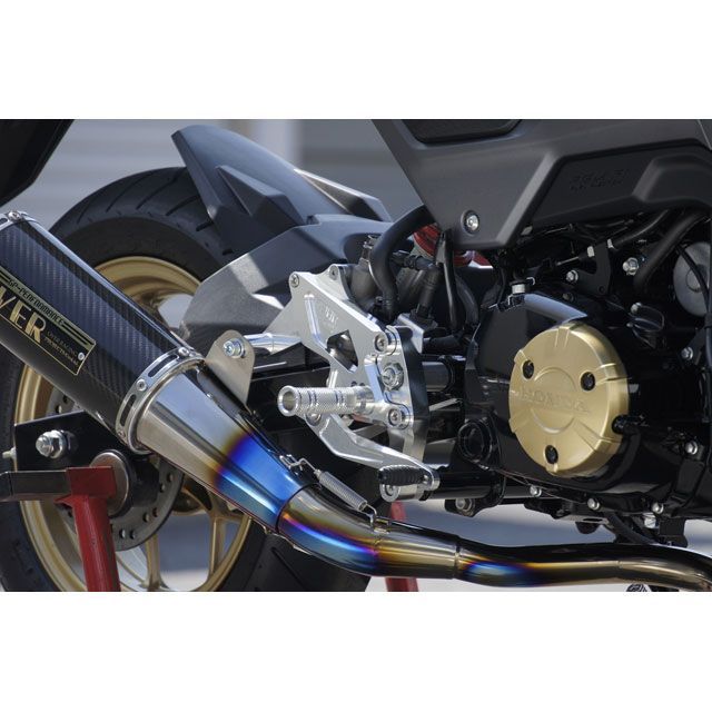 オーバーレーシング バックステップ 4ポジション（シルバー） GROM ・51-221-21｜モトメガネ 店