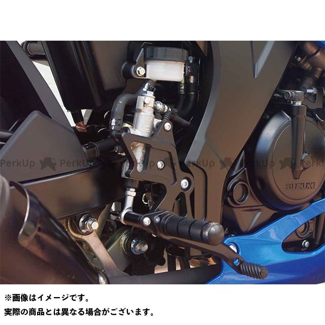 国内在庫 WR'S GSX-R125 GSX-S125 バックステップ関連パーツ バトルステップ 1ポジションタイプ ブラック ダブルアールズ  fucoa.cl