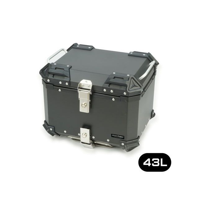 ラリー RALLY890 アルミトップケース43（ブラック） RY89003BK