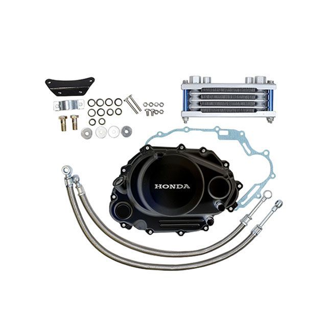 エートップ CBF125 オイルクーラーキット オイルクーラー 取り付けステー ホース付（ブラック） CBF125 T-CBF125-OCKBLK