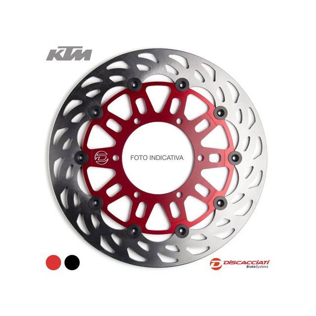 Discacciati KTM ライトウェイト フロントフローティングディスク(インナーカラー:レッド) KTM FDR1014|モトメガネ 店