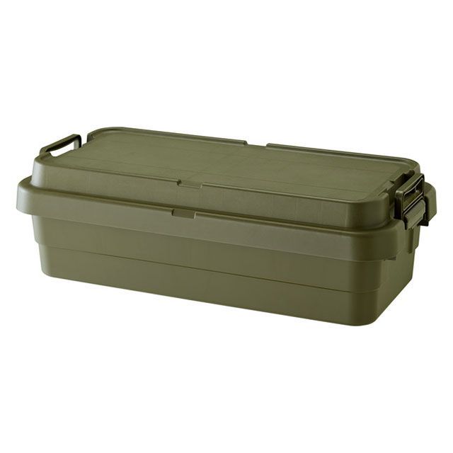 【メーカー直送】リス トランクカーゴS蓋 40L LOW TYPE（カーキ） TC-70SLKH