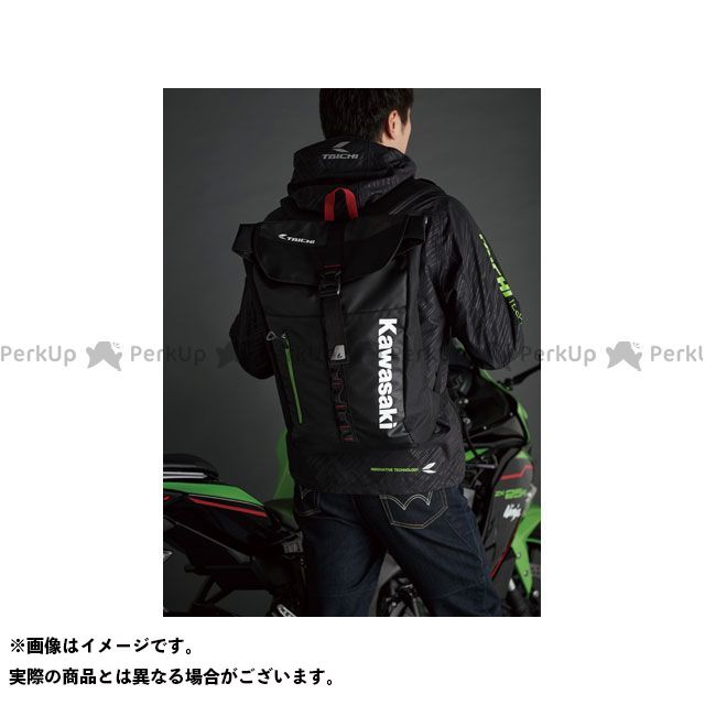 美品 KAWASAKI ツーリング用バッグ 2022-2023秋冬モデル WPバックパック ブラック グリーン カワサキ  www.personalizate.com.uy