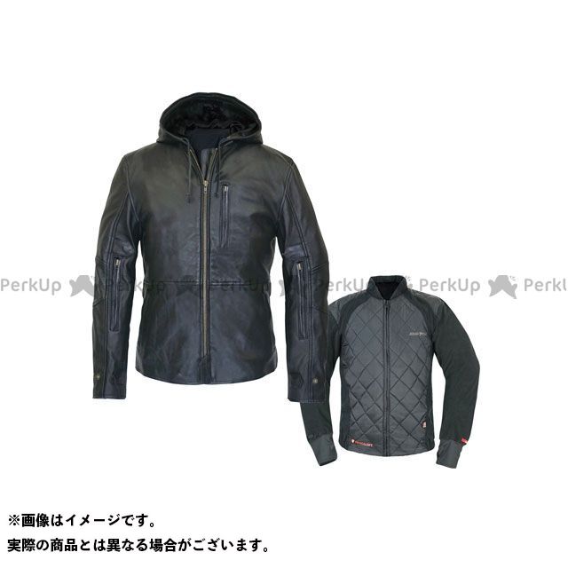 ラフ＆ロード 2022-2023秋冬モデル RA5033IP シープレザーパーカーFPインナーセット（ブラック） サイズ XL RA5033IPBK5