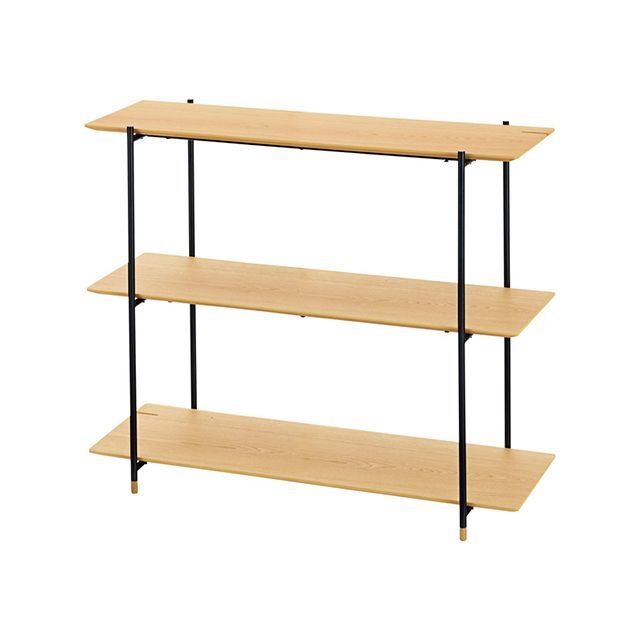 【メーカー直送】東谷 JPB-101OAK ルカ シェルフ3段（ナチュラル） JPB-101OAK
