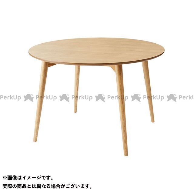 【メーカー直送】東谷 KRM-110NA カラメリ 円形ダイニングテーブル（ナチュラル） KRM-110NA