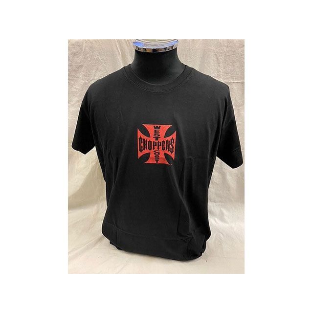 ウエストコーストチョッパーズ 半袖Tシャツ（ブラック×レッド） P957216