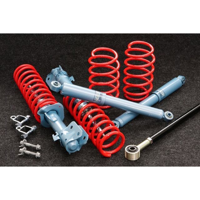 【メーカー直送】マスターピース ハスラーMR31S MR41S用 ワン サイズ アップ サスペンション フルキット KYB NEW SR SPECIALショック付き リフトアップサスペンション キット！！ カラー レッド GS-S164｜モトメガネ 店