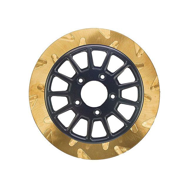 LyndallBrakes SMOOTH/13SPOKE 11.8in GLD/BK 7mm厚 リア V-Rod ツーリング ・029464