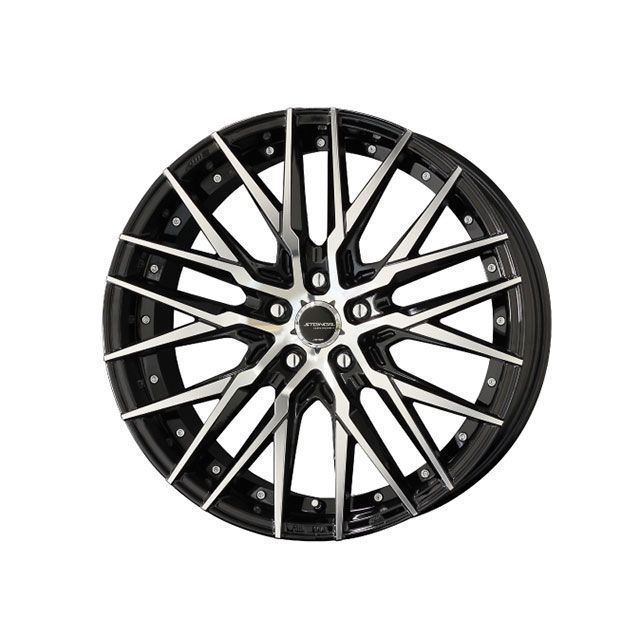 STEINER CVX 18×8.0J/インセット+38/ホール5穴/PCD114.3/ブラックxポリッシュ|モトメガネ 店