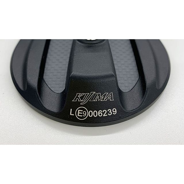 キジマ TECH11 オーバルエッジ ミラーマウント ロング BK/CB 汎用 203-8091