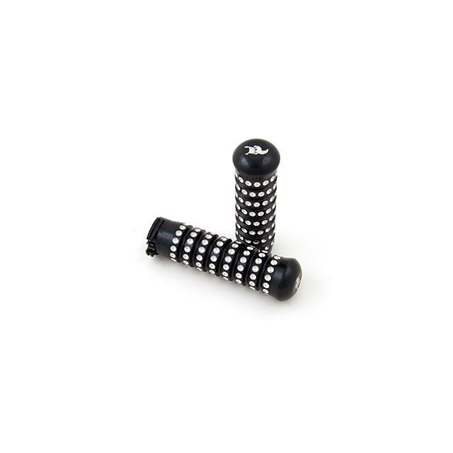 ケンズファクトリー Black Ribbed Grip ALL Throttle Wire HD 1-006