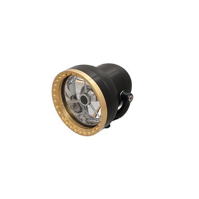 ケンズファクトリー Neo-Fusion Black Headlight w/Brass Ring ALL HD 11-001
