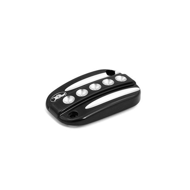 ケンズファクトリー NeoFusion Front Master Cylinder Cover2008-2017 FLT V rod Black Machine Cut 20-101