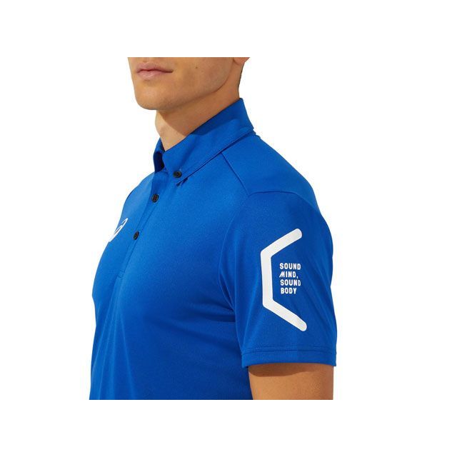 アシックス 2031D728 TEAM HEXAGON POLO RECYCLE（アシックスブルー） サイズ 3XL 2031D728