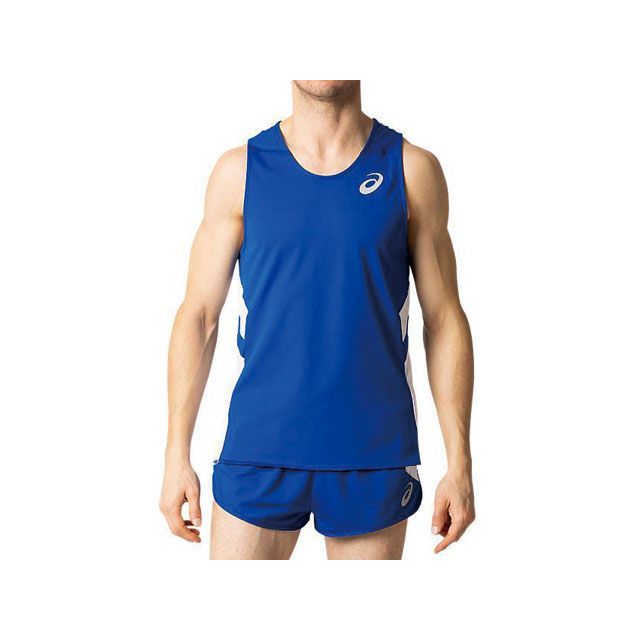 アシックス 2091A124 RUNNING SHIRT（アシックスブルー） サイズ 2XL 2091A124