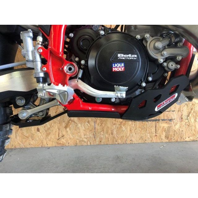 メカシステム SHOE WITH HDPE XTREM RODS PROTECTION 8mm - BETA 250/300 RR 2 AM GST 2020-2021 RR 300 RR 250 meca_B-2258XPE