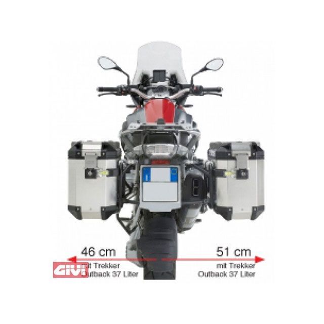ジビ サイドラックスティールパイプ Trekker Outback（トレッカーアウトバック） givi_PL5108CAM