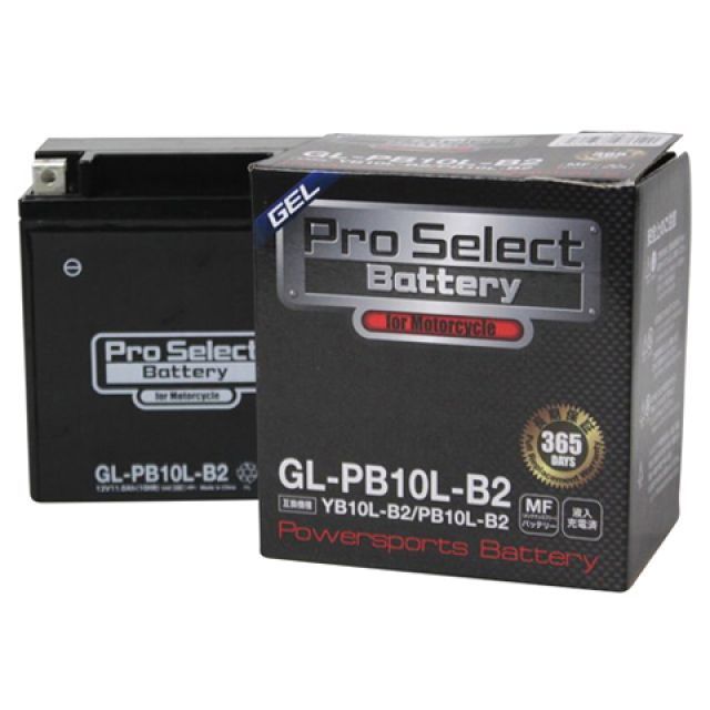 Pro Select Battery 汎用 バッテリー関連パーツ プロセレクトバッテリー GL-PB10L-B YB10L-B 互換 液入 WEB限定