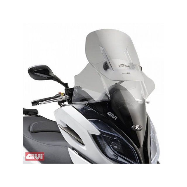 ジビ エアフロー ウインドスクリーン - アジャスタブル - ABE K-XCT 125i K-XCT 300i givi_AF6103G|モトメガネ 店