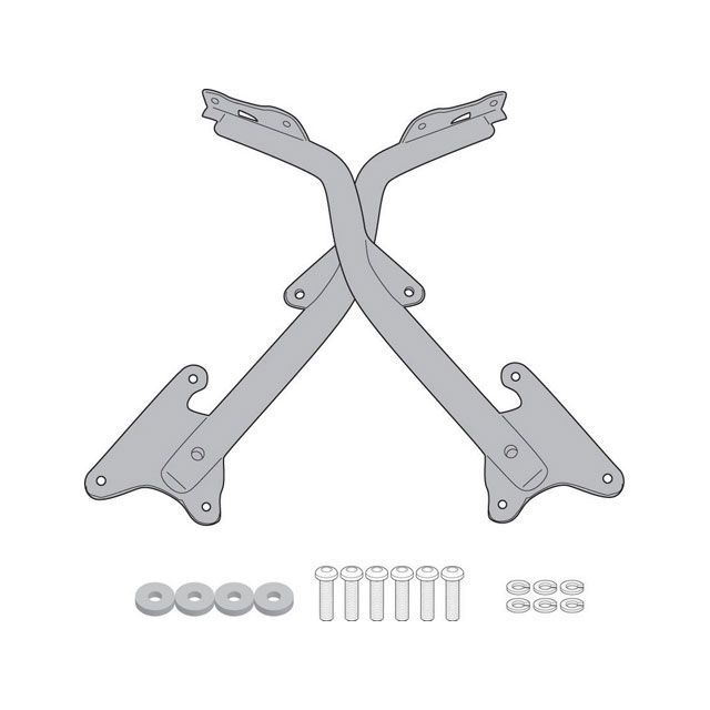ジビ 1179FZ Honda Africa Twin CRF1100L Rear Rack Monokey or Monolock Install Kit, plate excluded CRF1100L Africa Twin givi_1179FZ