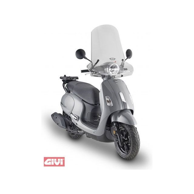 ジビ Windshield transparent for SYM Fiddle 125 Euro 5（2020） Fiddle 125 Euro 5 givi_7062AG