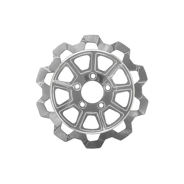 LyndallBrakes BOW-TIE/9SPOKE 11.5in 5mm厚 フロント（クローム/クローム） ・029329｜モトメガネ 店