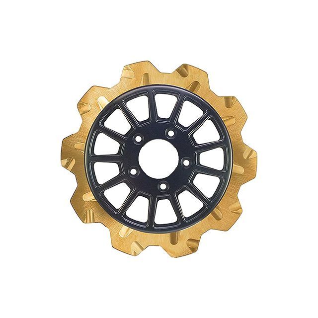 LyndallBrakes CROWN/13SPOKE 11.8in 5mm厚 フロント（ゴールド/ブラック） ・029442